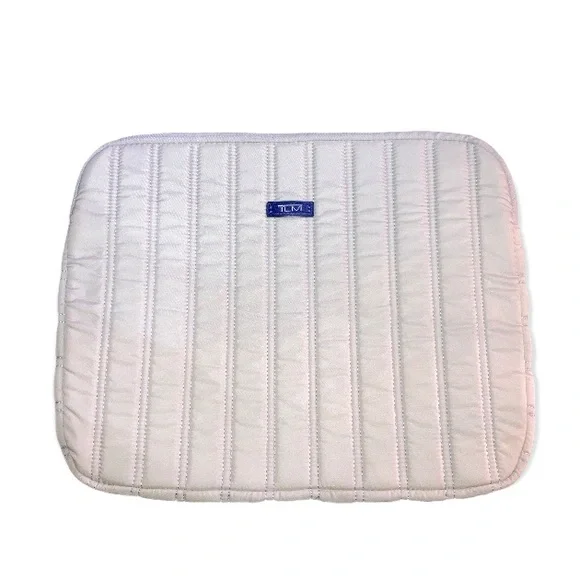TUMI Beige Quilted Laptop Ipad Sleeve